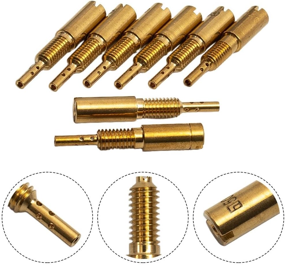 ya 2 8.15 12pcs Sub-Injectors Jets Slow Jets 37.5-65 For Mikuni Carb VM28 486 28mm