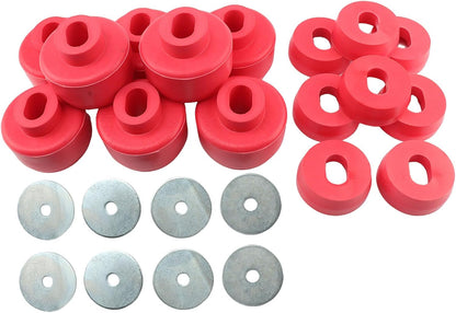 ya 2 8.15 For 1999-2014 for Chevy for Silverado & for Sierra 2WD/4WD Body Cab Mount Bushing Kit 7-141