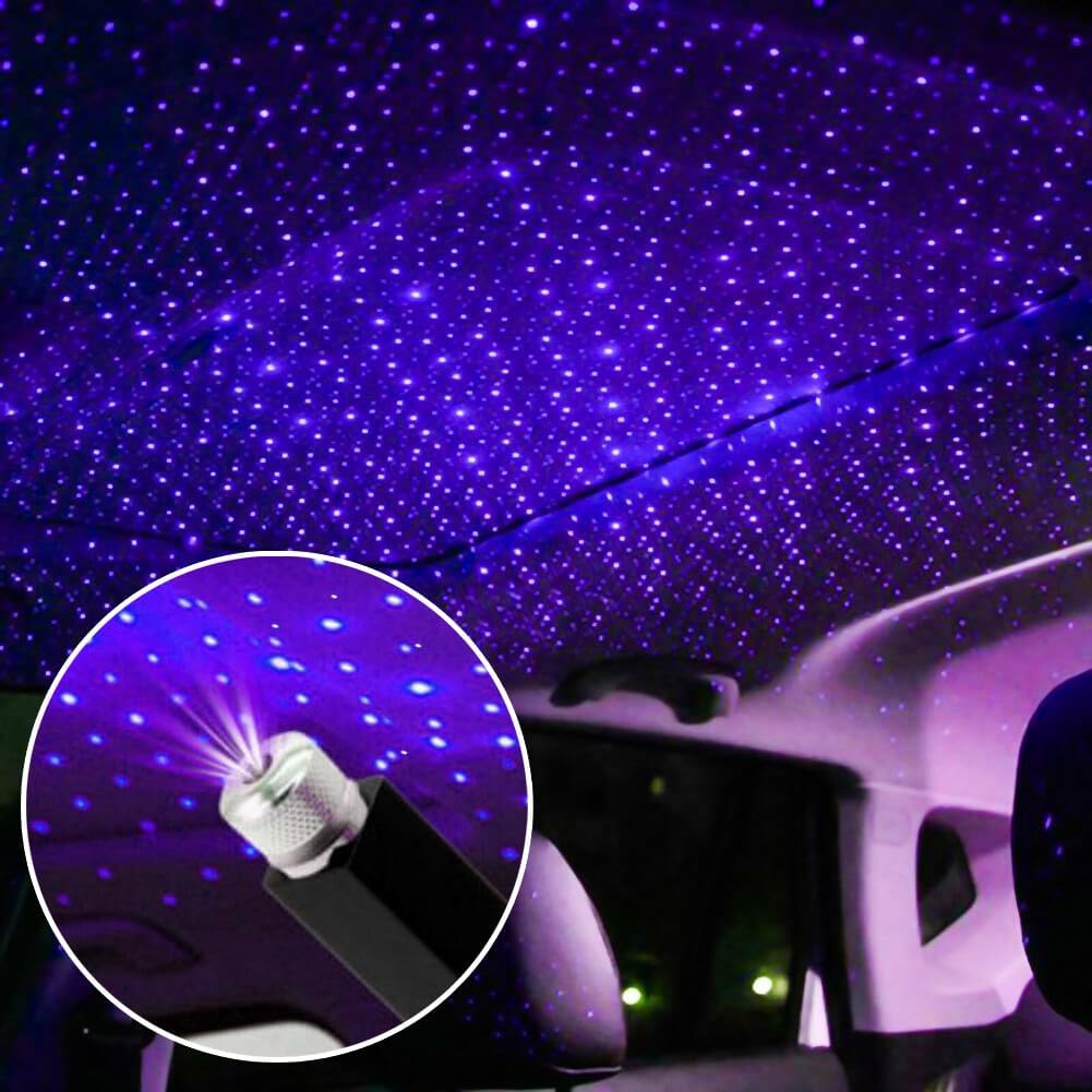 ya 13 9.15 baidi Car USB Star Sky Ceiling Light Projection Lamp Ro for MANtic Atmosphere Night Lights