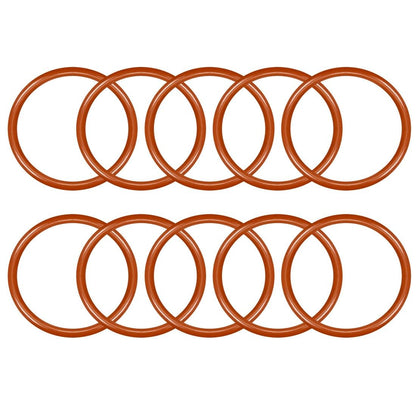 ya 13 9.15 baidi Silicone O-Ring 33mmx28.2mmx2.4mm VMQ Seal Rings Sealing Gasket Red 10PCS