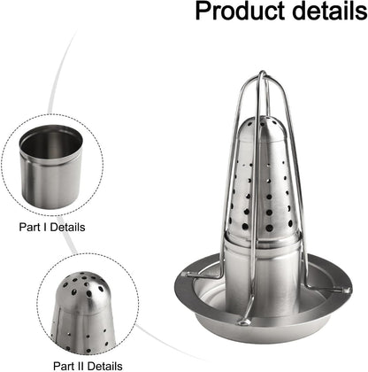 ya 14 9.20 baidi Stable and Evenly Cooked Chicken with Circular Beer Can Slot Stainless Steel-1