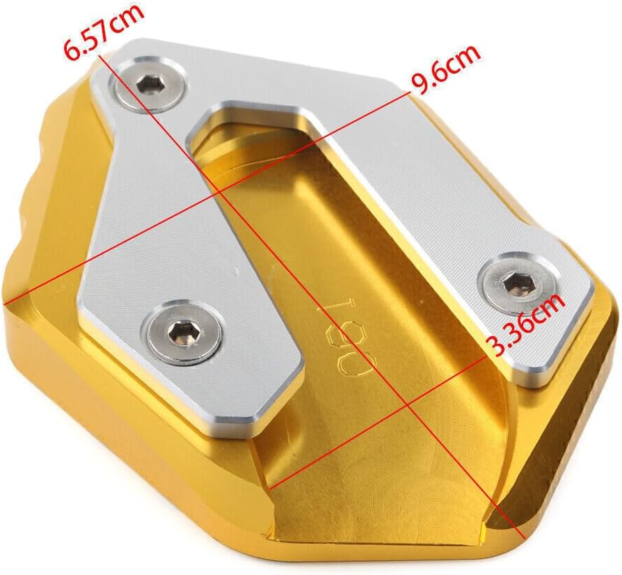 ya 2 8.15 Kickstand Side Stand Extension Pad Fit for Yamaha MT-07 14-18 XSR700 2016-2017 Gold