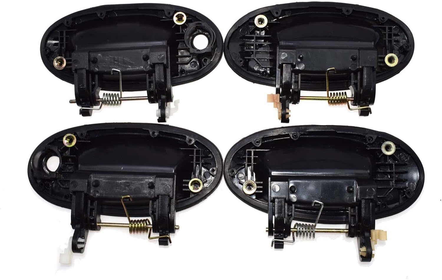 ya 2 8.15 4-Piece Set Black Exterior Door Handle FL FR RL RR for Hyundai for Elantra 1996-2000
