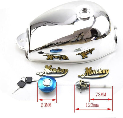 ya 4 8.10 Electroplate Steel Gas Fuel Tank for Honda for Mini Trail Monkey Bike Z50 Z50A Z50J