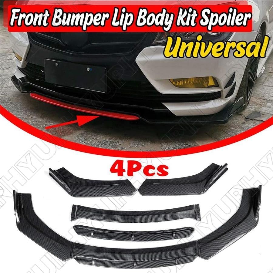 ya 2 8.15 Front Bumper Splitter Lip Diffuser Spoiler Body Kit Full Surrounded Universal