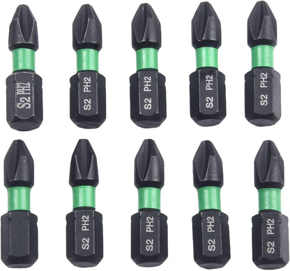 ya 26 10.21 baidi 25mm Hexagonal Handle Bit Set Strong Magnetic Premium Hand Drill Tool 10pcs-2