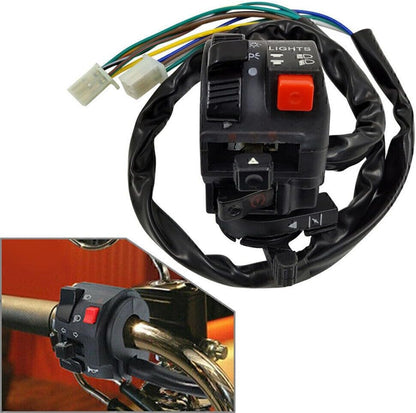 ya 4 8.14 7/8 22mm Handlebar High/Low Beam On/Off Start Kill Headlight Throttle Switches