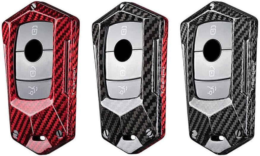 ya 4 8.24 baidi Carbon Fiber Car Key Fob Shell Case Fit for Mercedes-Benz E S Class W213 E200
