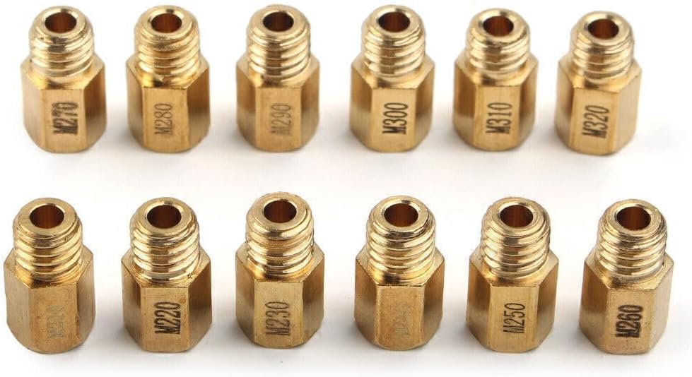 ya 2 8.15 FOR VM TM TMX Carburetor Main Jets Set # 210-260 270 280 290 300 310 320