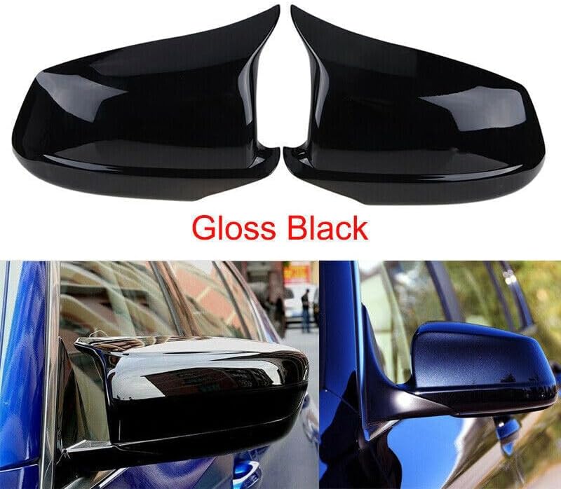 ya 9 10.24 Door side gloss black rearview mirror protector fits 2010-2013 for 5' F10