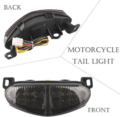 ya 10 9.16 zhengce LED Rear Tail Light Turn Signals Fit for Kawasaki ER6N 2009 2010 2011