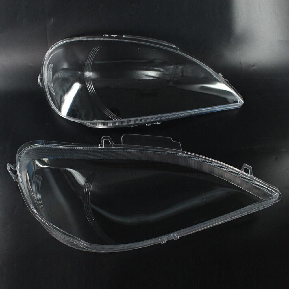 ya 11 9.14 zhengce Pair Headlight Headlamp Lens Cover for Mercedes-Benz W163 ML Class 2002-200