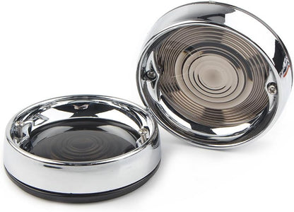 ya 2 8.15 Flat turn signal light lens 3 1/4 inch cover f for Ram e sunshade ring suitable for Harley 1986+