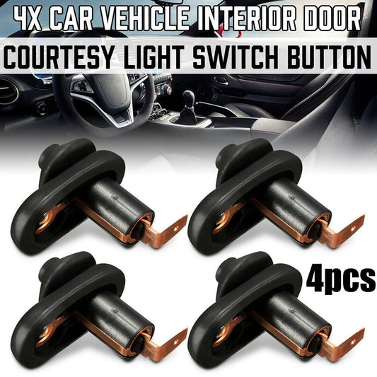 ya 23 10.7 baidi 4 Pcs New Black Car Vehicle Interior Door Courtesy Light Lamp Switch Button Part
