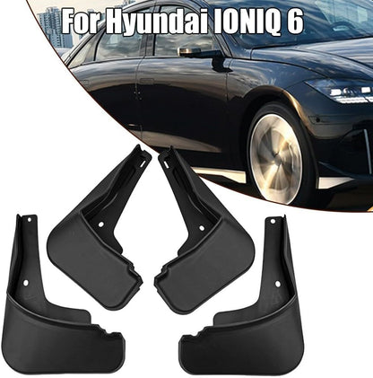 ya 7 8.24 baidi Reliable for Protection Mud Flaps for for Hyundai Ioniq 6 2022+ (Black Set of 4)