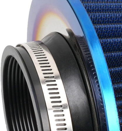 ya 13 9.15 baidi 376mm Inlet Cold Air Intake Cone Replacement Washable Clamp-On Dry Air Filter