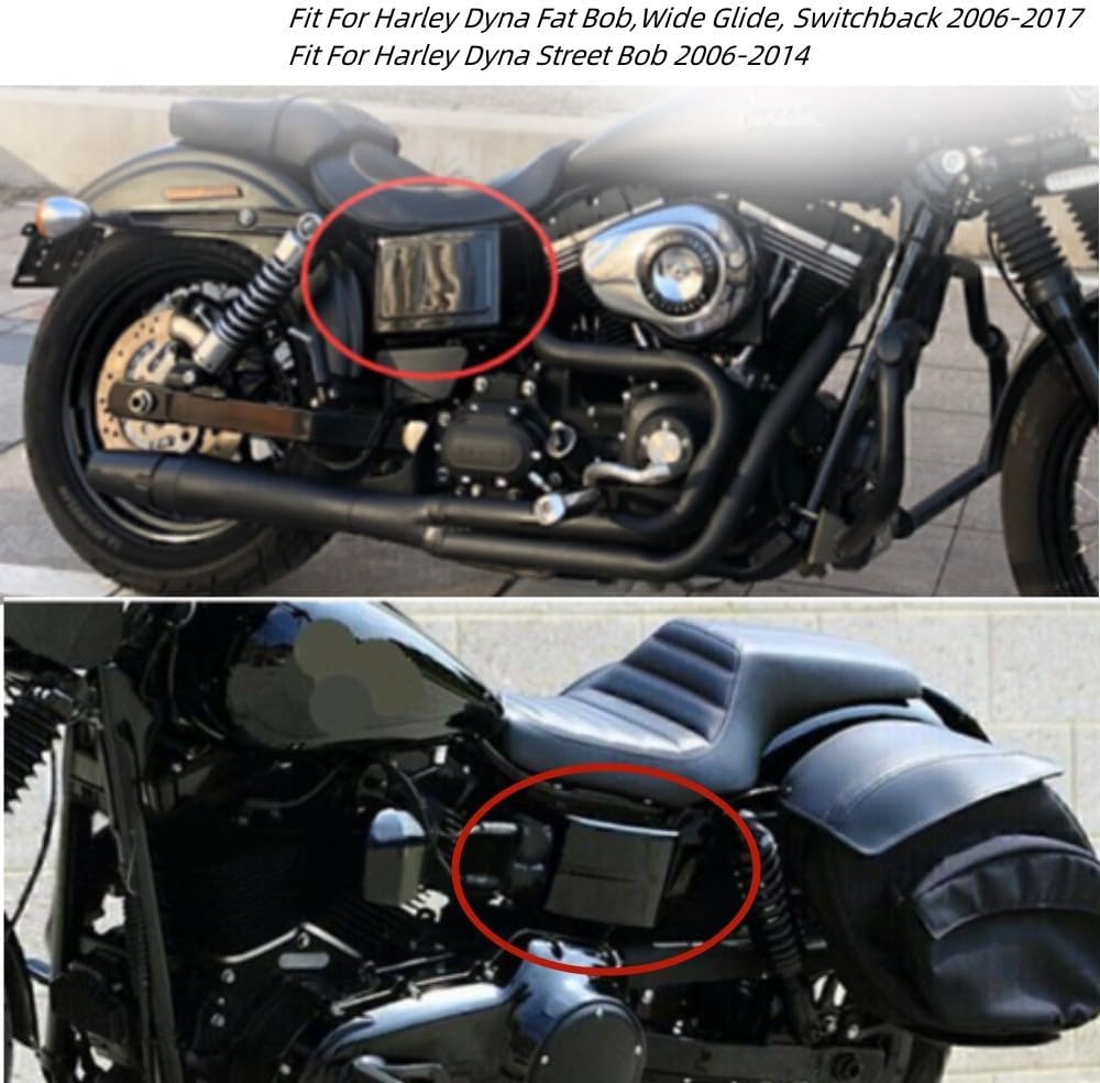 ya 23 10.7 baidi Battery Side Cover for Harley Dyna Fat Bob 2006-2017 Street Bob Super Wide Glide