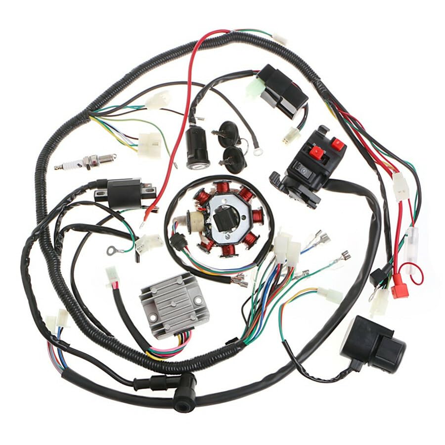 ya 4 8.14 Motorcycle 125-250CC Stator CDI Coil Electric Wiring Harness Wire Loom Asse