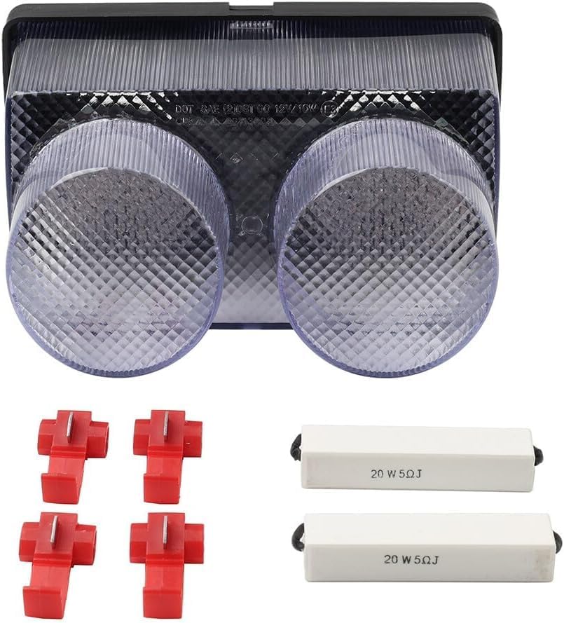 ya 15 10.19 zhengce LED Tail Light with Turn Signals Fit for Yamaha YZF R1 1998-1999 Clear gk