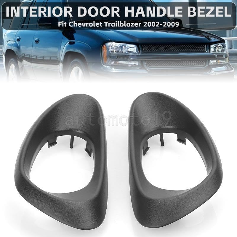 ya 10 9.16 baidi 4X Front Rear Left+Right Door Handle Trim for 2002-2009 for Chevrolet Trailblazer