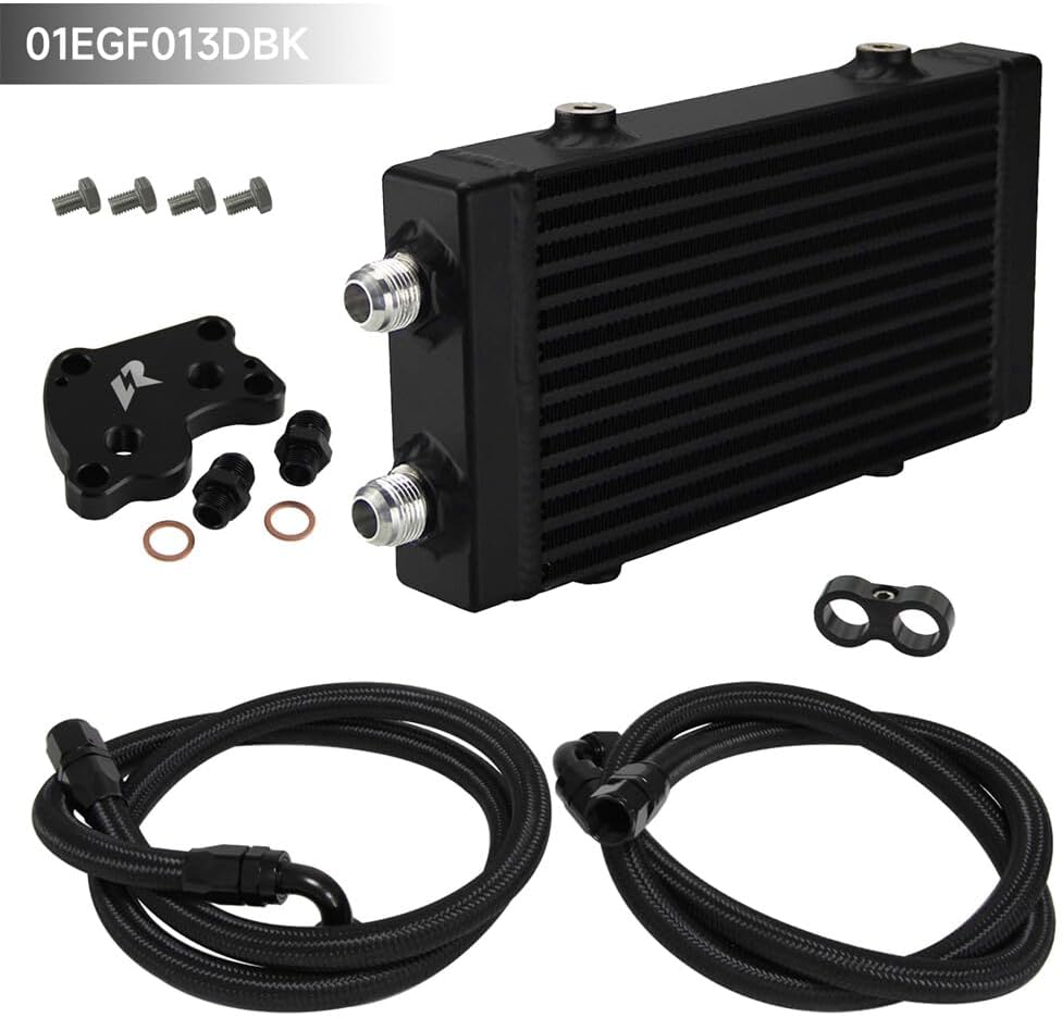 ya 12 10.8 baidi Small Dual Pass Bar & Plate Oil Cooler Kit for BMW for Mini Cooper S R53 R52 R50 BK