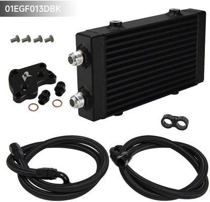 ya 12 10.8 baidi Small Dual Pass Bar & Plate Oil Cooler Kit for BMW for Mini Cooper S R53 R52 R50 BK