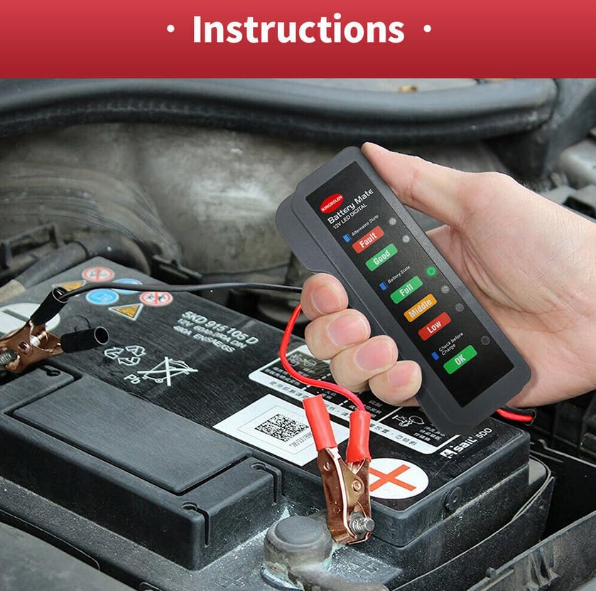ya 2 8.15 Automotive Battery Tester Diagnostic Tool Generator Analyzer 12V Suitable for Lexus LR