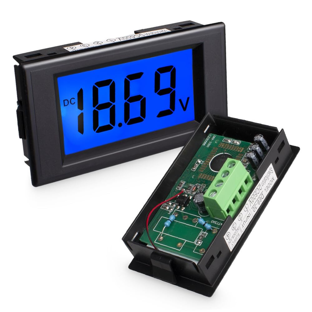 ya 16 10.20 baidi DC 0-600V Digital Display HD Voltmeter Panel for Measuring Isolated Power Supply