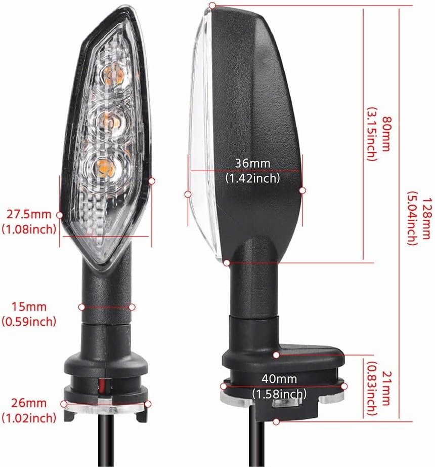 ya 13 9.15 baidi LED Flasher Turn Signal Light Indicator Lamp for Yamaha FZ1 FZ8 N/S Fazer FZ6N/S