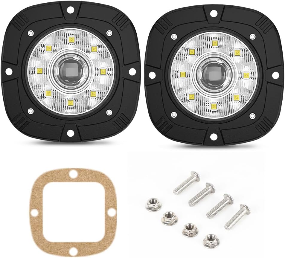 ya 7 8.24 baidi 4inch LED Work Light Bar Spot Pods Halo Lamp Fog Driving Offroad ATV 4WD Truck