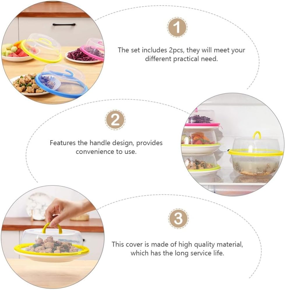 ya 14 9.20 baidi 2pcs Kitchen Food Preservation Cover Heat-resistant Microwave Cover-1