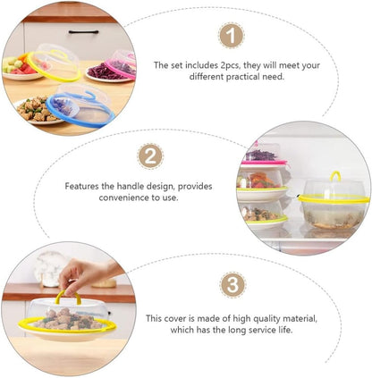 ya 14 9.20 baidi 2pcs Kitchen Food Preservation Cover Heat-resistant Microwave Cover-1