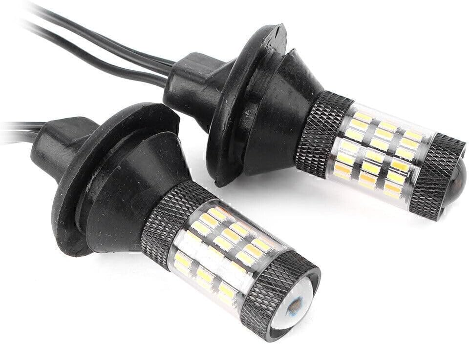 ya 14 9.20 zhengce 3156 Dual Color Switchback LED Blinker Glohbirnen 4014 60SMD DRL Auto-1