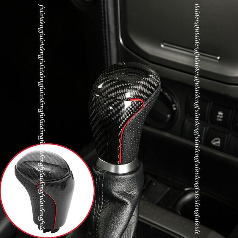 ya 11 9.14 baidifor Toyota Prado 18-21 Rear Carbon Fiber Gear Shift Knob Shifter Lever Handle 1x