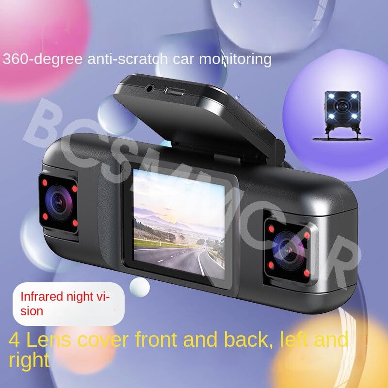 ya 6 8.24 baidi 4 Lens FHD Car DVR Dash Cam Recorder G-Sensor Front Rear Left Right Camera