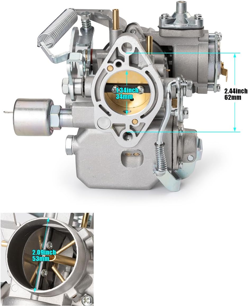 ya 2 8.15 34 Pict-3 Carburetor for VW Beetle 1971-1979 Thing 1973-1974 Flatback