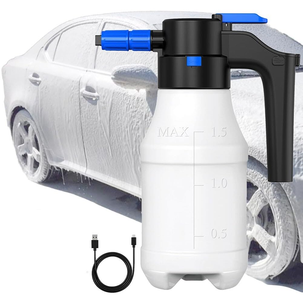 ya 13 9.15 baidi Electric Car Foam Sprayer with USB 1.5 Liters Car Wash Kit Foam Pump Sprayer