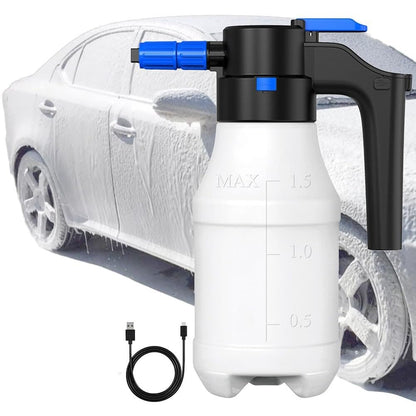 ya 13 9.15 baidi Electric Car Foam Sprayer with USB 1.5 Liters Car Wash Kit Foam Pump Sprayer