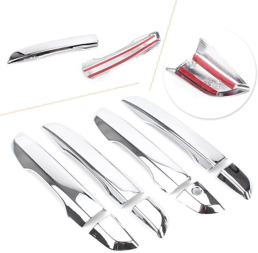 ya 4 8.14 Side Door Handle Catch Trim Cover Fit for Honda for Civic Sedan 2016-2018 Chrome Car