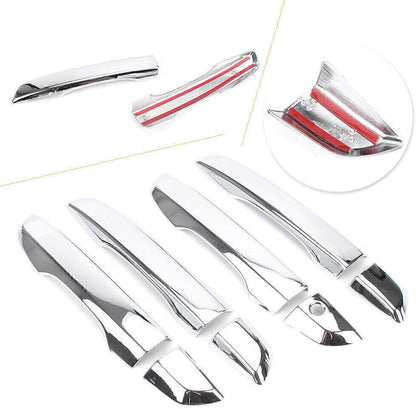 ya 4 8.14 Side Door Handle Catch Trim Cover Fit for Honda for Civic Sedan 2016-2018 Chrome Car