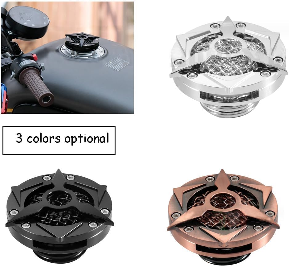 ya 13 9.15 baidi Motorcycle Black Fuel Tank Cap for Harley Sportster Dyna Touring Softail