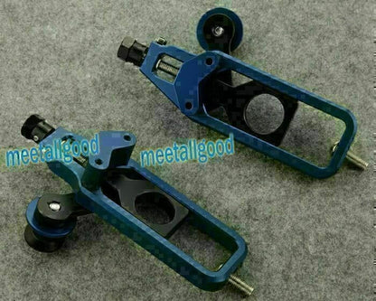 ya 6 8.24 baidi Chain Adjuster Tensioners Fit for Yamaha YZF R1 2009-2012 Blue Motorcycle