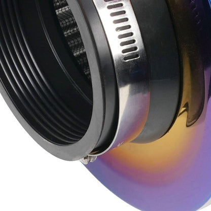 ya 13 9.15 baidi 3 76mm High Flow Inlet Cold Air Intake Cone Replacement Dry Air Filter Carbon