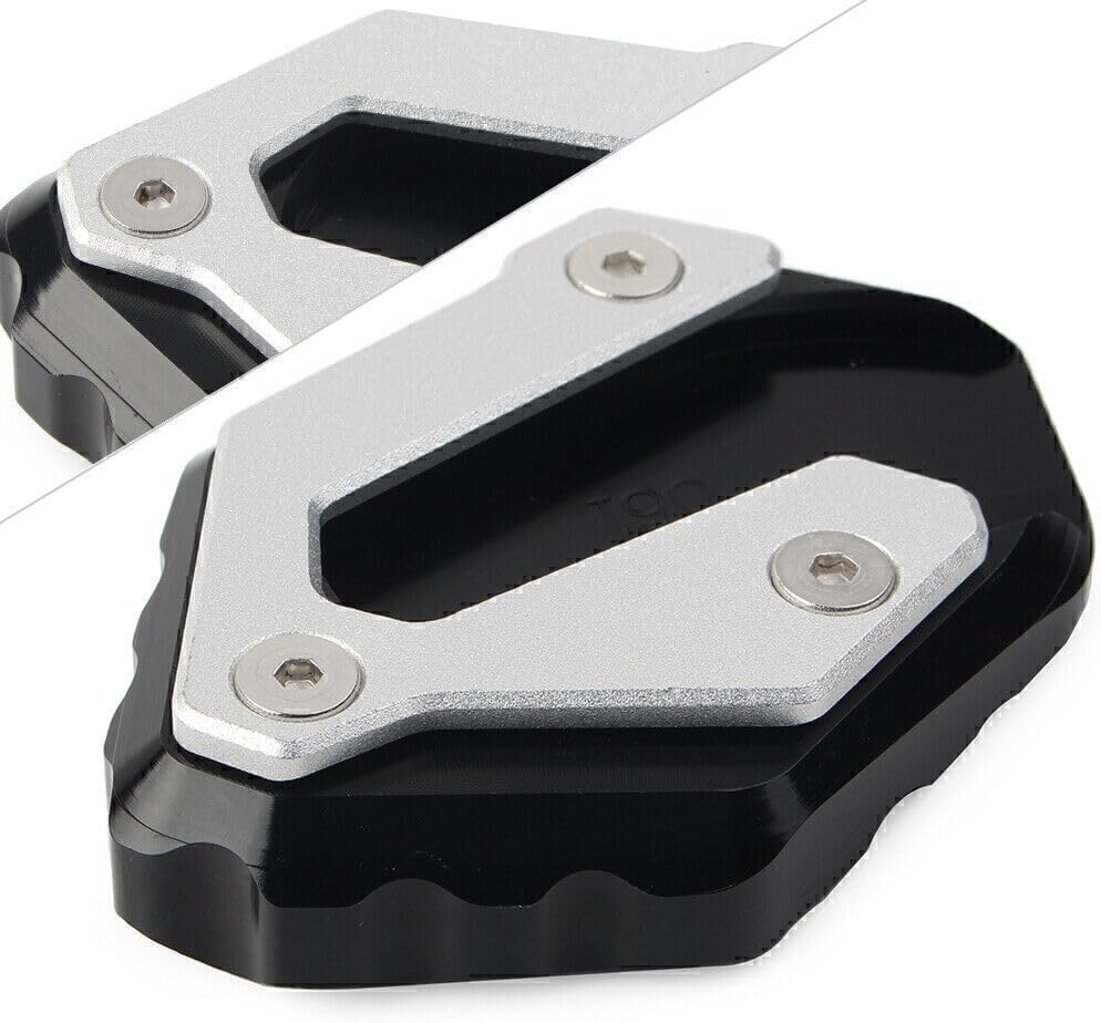 ya 2 8.15 Kickstand Side Stand Extension Pad Fit for Yamaha MT-07 14-18 XSR700 2016-2017 Black