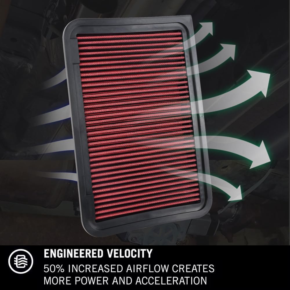 ya 13 9.15 baidi 33-2370 High-Flow Washable Engine Air Filter for Camry Venza/for Lexus ES240 ES250