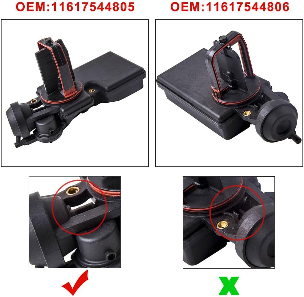 ya 11 9.14 baidiAir Conditioning Unit Valve for BMW E39 530i E46 330 E53 X3 X5 11617544805 Black