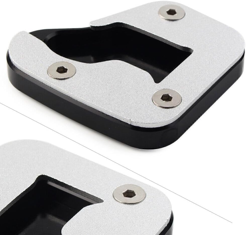 ya 4 8.8.2 for Suzuki Hayabusa 2008-2020 2018 Silver Kickstand Sidestand Enlarge Plate Pad