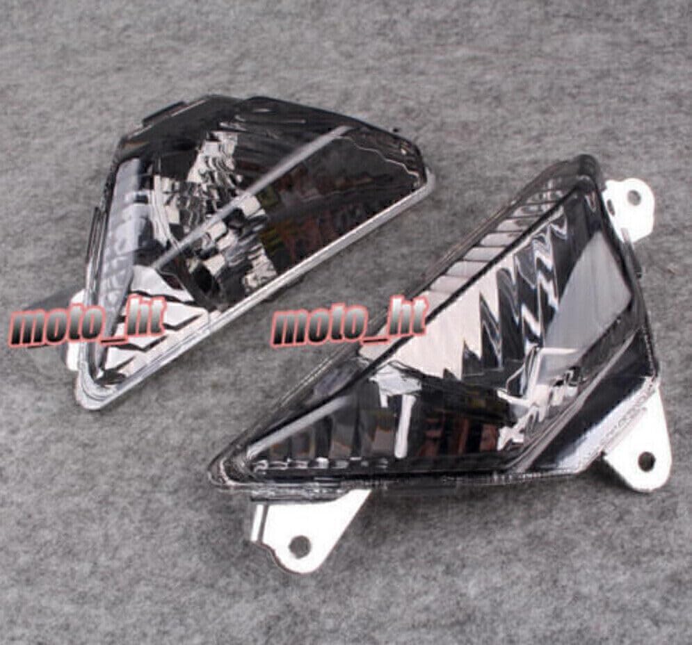 ya 2 8.15 Fit for Kawasaki 2013 2014 ZX-6R ZX636 Clear Motor Front Turn Signal Lenses Cover