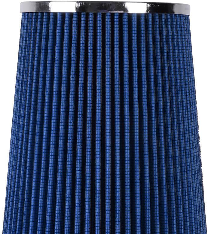 ya 13 9.15 baidi 4'' 102mm Long High Flow Inlet Cone Dry Filter Cold Blue Air Intake Replacement