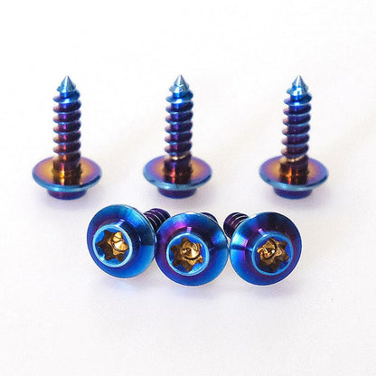 ya 16 10.20 baidi M4 M5 Titanium Self-Tapping Screws Umbrella Head Motorcycle Plate Ti Bolts